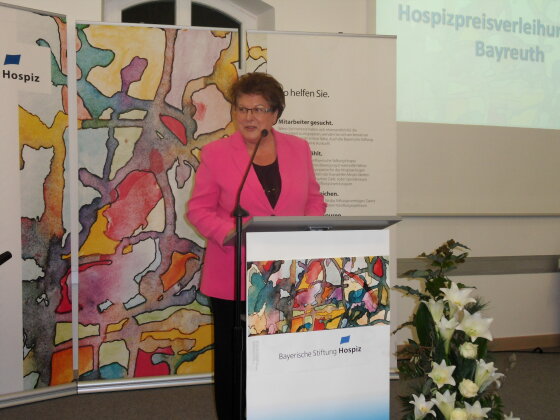 Barbara Stamm bei der Hospizpreisverleihung 2015